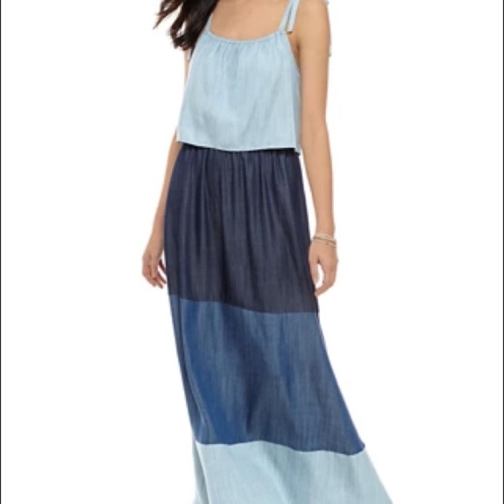 Blue maxi dress Crown & Ivy Tiered